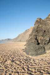 Cliffs at Castelejo Beach; Algarve; Portugal