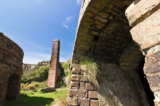 Porth Wen Brickworks, Scheduled Monument, Llandbadrig, Anglesey, Gwynedd, North Wales