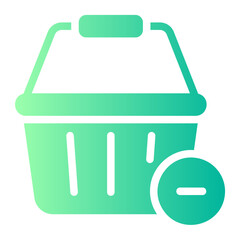delete item gradient icon