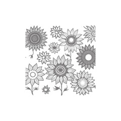 Perfectly Flower crafted for coloring book pages for adults. The intricate black and white lines will add a touch of elegance to your wedding invitations, branding, boutique logos, labels.