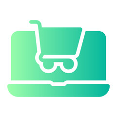 online shopping gradient icon
