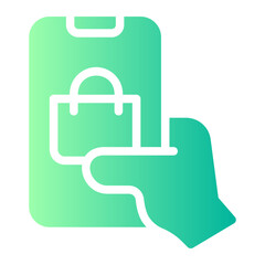 online shop gradient icon