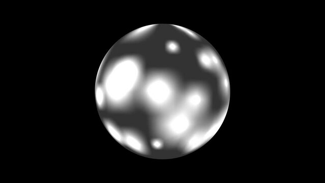 
3d shining sphere