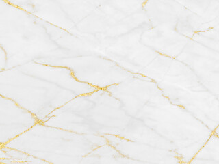 White and gold marble texture background design for your creative design, Horizontal image.	
