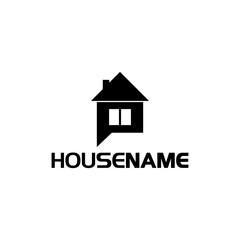 Home and talk logo isolated on transparent background