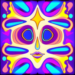 Obraz premium Psychic Waves: Intuitive and Spiritual Portrait of a Woman