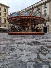 Old carousel in Florence