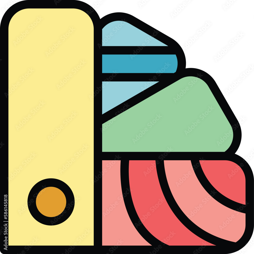 Poster printer palette icon. outline printer palette vector icon for web design isolated on white backgroun