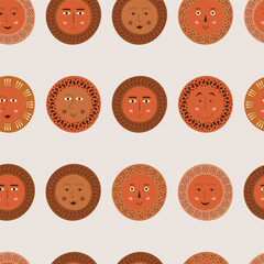 Fototapeta premium Male bizarre visage, abstract personage, mascot design, funny face, cute icon