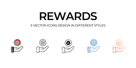 Rewards icon. Suitable for Web Page, Mobile App, UI, UX and GUI design.