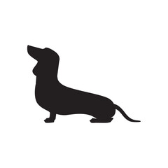 dachshund dog, logo element