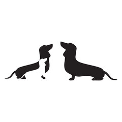 dogs family love, logo icon