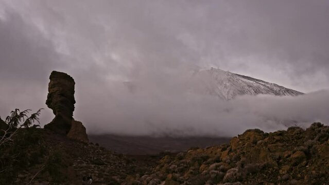Roque Cinchado On Mount Teide's Base