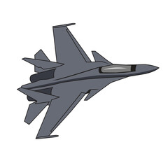 russian modern jet fighter - obrazy, fototapety, plakaty