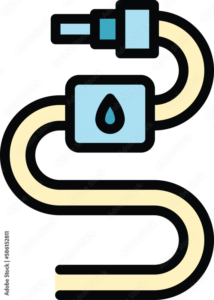 Poster filtered drinking water icon. outline filtered drinking water vector icon for web design isolated on