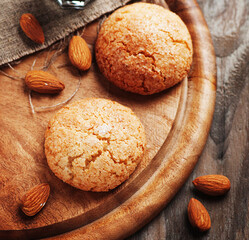 cookies on wooden table