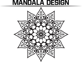 Floral Luxury ornamental Vector background mandala design