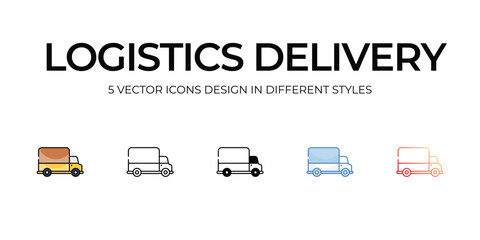 Logistics Delivery icon. Suitable for Web Page, Mobile App, UI, UX and GUI design.