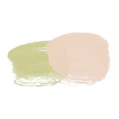 Colorful watercolor brush isolate on white, PNG.