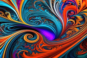 Howling Vortex of Intricate and Wild Swirls: Stunning High Definition Wallpaper for Your Screens