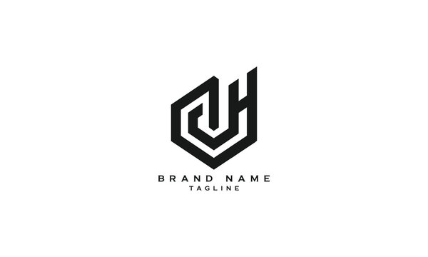CDH, CJH, CHJ, CHD, CH, HC, Abstract initial monogram letter alphabet logo design