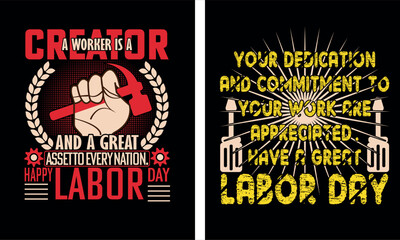 This is a labor day t-shirt design, 