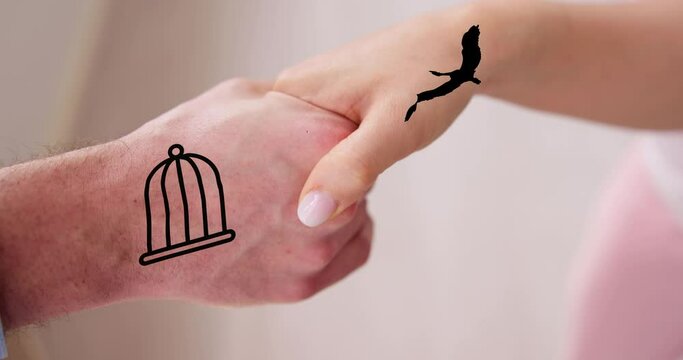 Codependent Wife Prison. People Tied