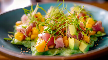 Taste the Best of the Sea and the Tropics with This Tuna Ceviche and Mango Salsa