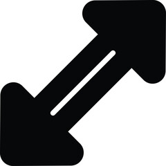 Up Down icon vector stock.