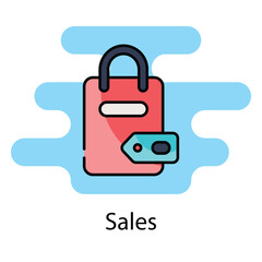 Sales icon. Suitable for Web Page, Mobile App, UI, UX and GUI design.