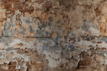 A seamless distressed plaster wall background texture. Generative ai