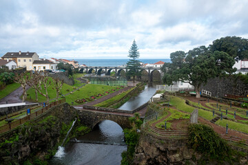 The town of Ribeira Grande, Sao Miguel Island, Azores. Portugal