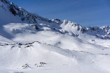 Fototapeta na wymiar landscape of Tatra mountains in the winter