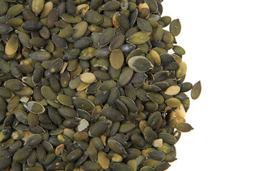 pumpkin seeds isolated