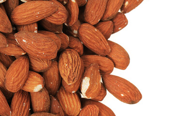 almonds seeds isolated