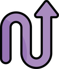 Arrow Up icon vector stock.