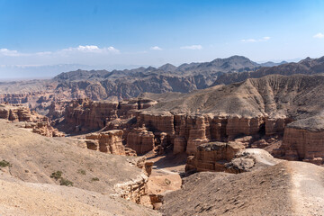 Grand Canyon in the steppes of Central Asia. Charyn Canyon