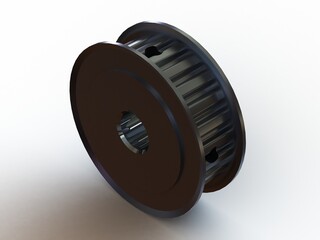 Timing Pulley MOD 24XL037-3FA5 3D Rendering