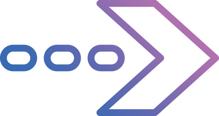 Arrow Right icon vector stock.