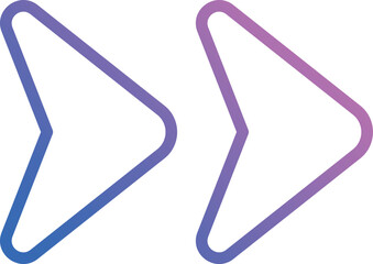 Obraz premium Arrow Right icon vector stock.