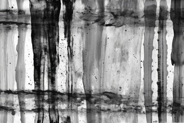 Illustration of black and white trees standing tall in a forest created with Generative AI technology