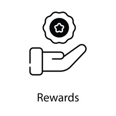 Rewards icon. Suitable for Web Page, Mobile App, UI, UX and GUI design.