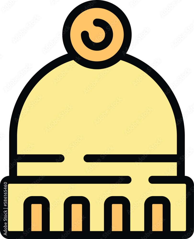 Poster scouting hat icon. outline scouting hat vector icon for web design isolated on white background colo
