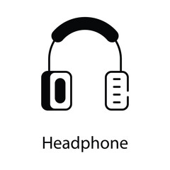 Headphone icon. Suitable for Web Page, Mobile App, UI, UX and GUI design.