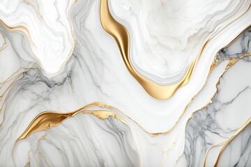 Luxury gold and white marble