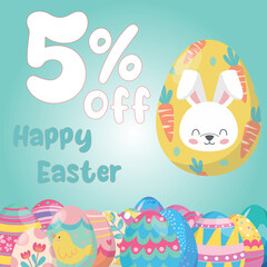 Easter Egg Happy Easter discount off