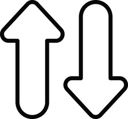 Data Arrow icon vector stock.