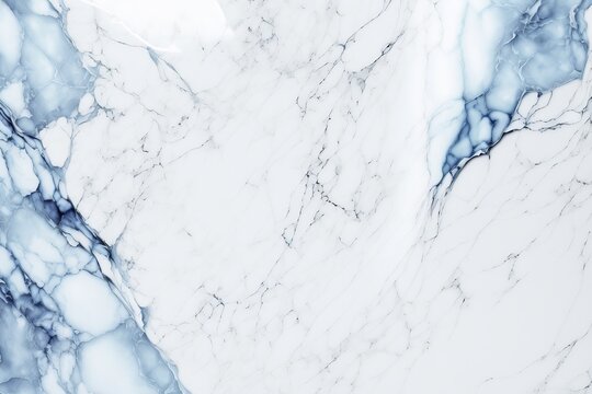Luxury blue and white marble