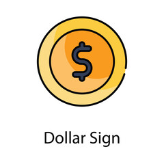 Dollar Sign icon. Suitable for Web Page, Mobile App, UI, UX and GUI design.