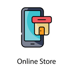 Online Store icon. Suitable for Web Page, Mobile App, UI, UX and GUI design.